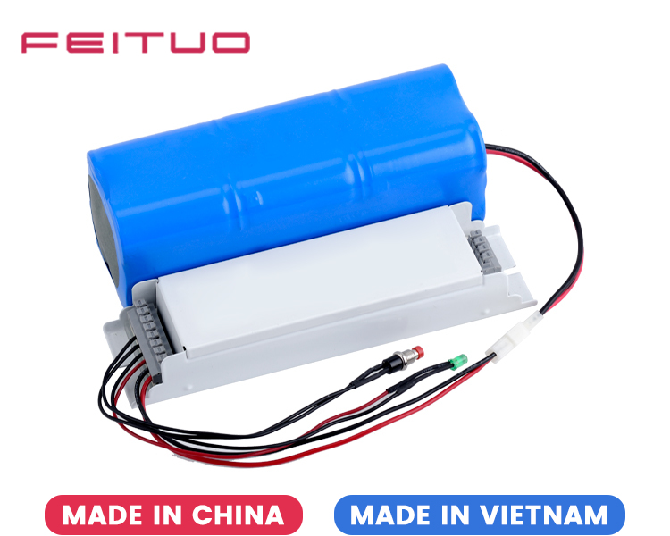 Paquete de batería de emergencia LED con paquete de batería externo Paquete de batería de emergencia LED con paquete de batería externo