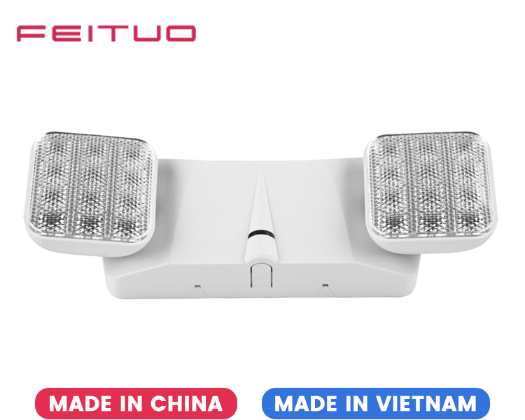 JLEU3-Luz de emergencia LED de doble cabezal